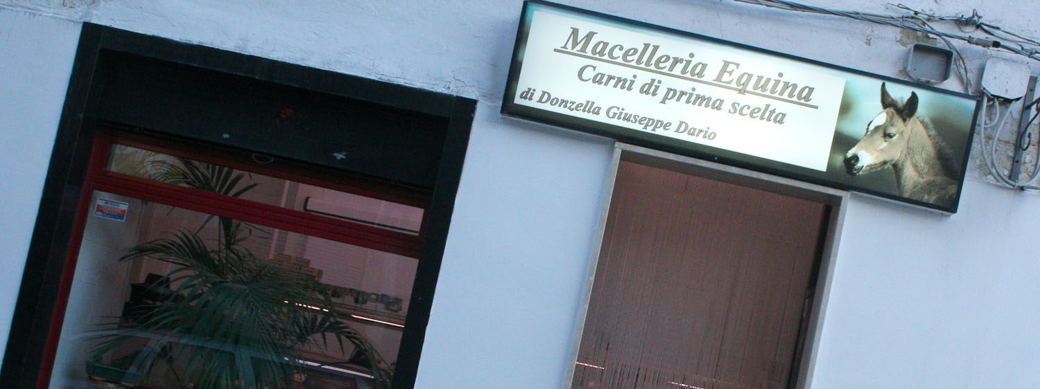 Horse meat butchers in Italy