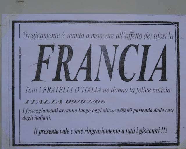 Italy's mourning posters