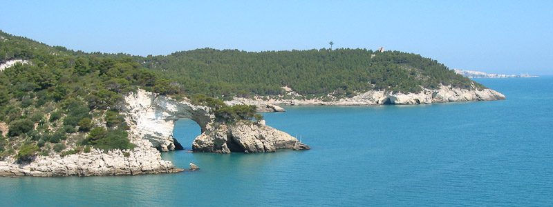 View of the coast between Manfredonia and Vieste