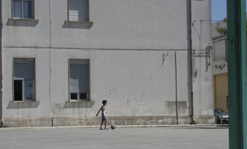 Schoolyard in the concrete side of Italy