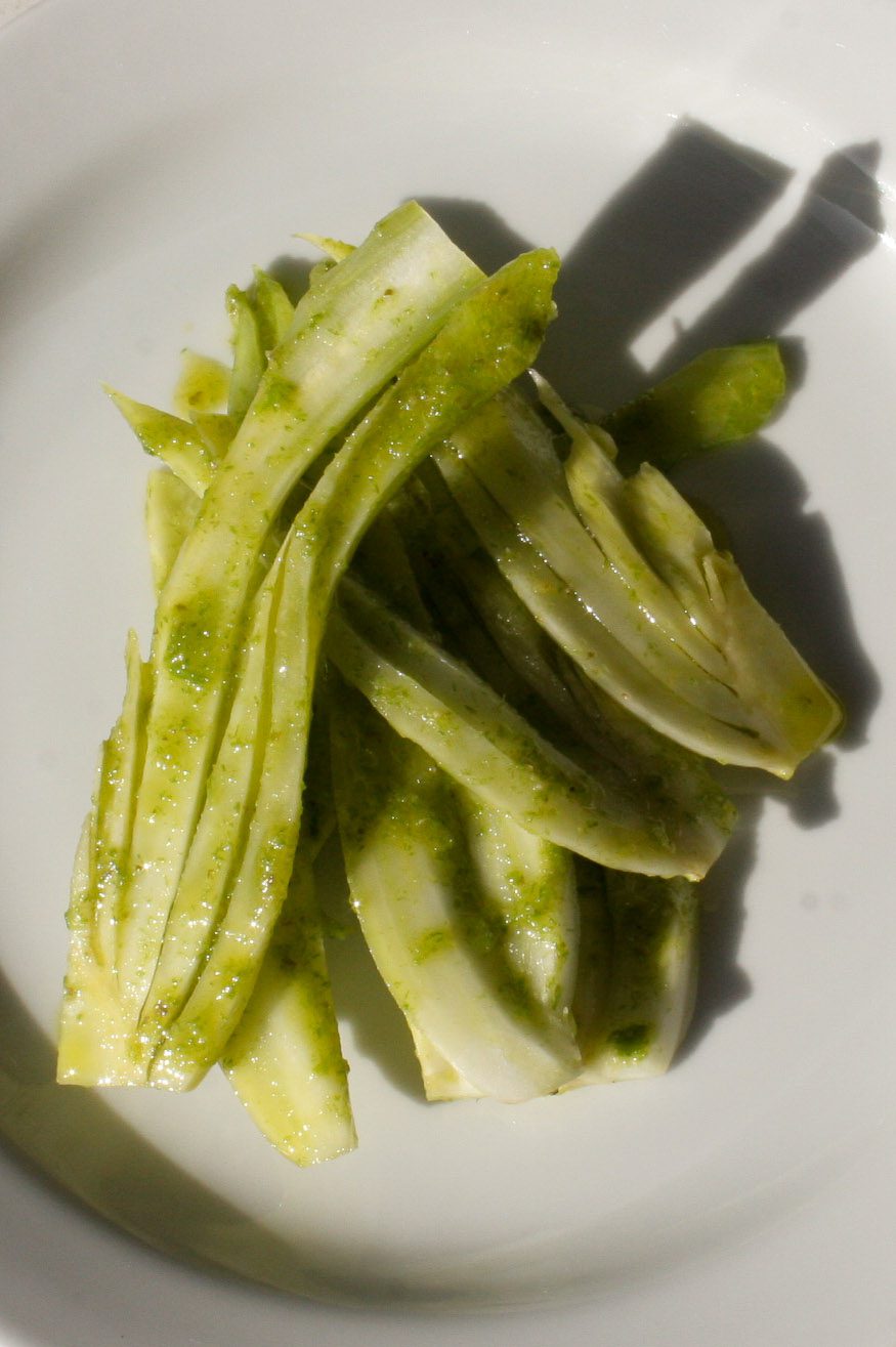 Fennel salad in a green dressing - Italian Notes