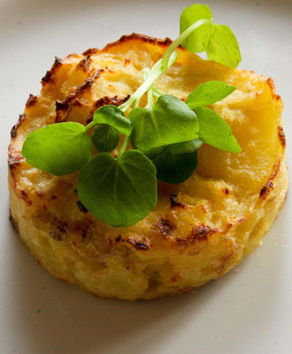 Mustard potato flan - Italian Notes
