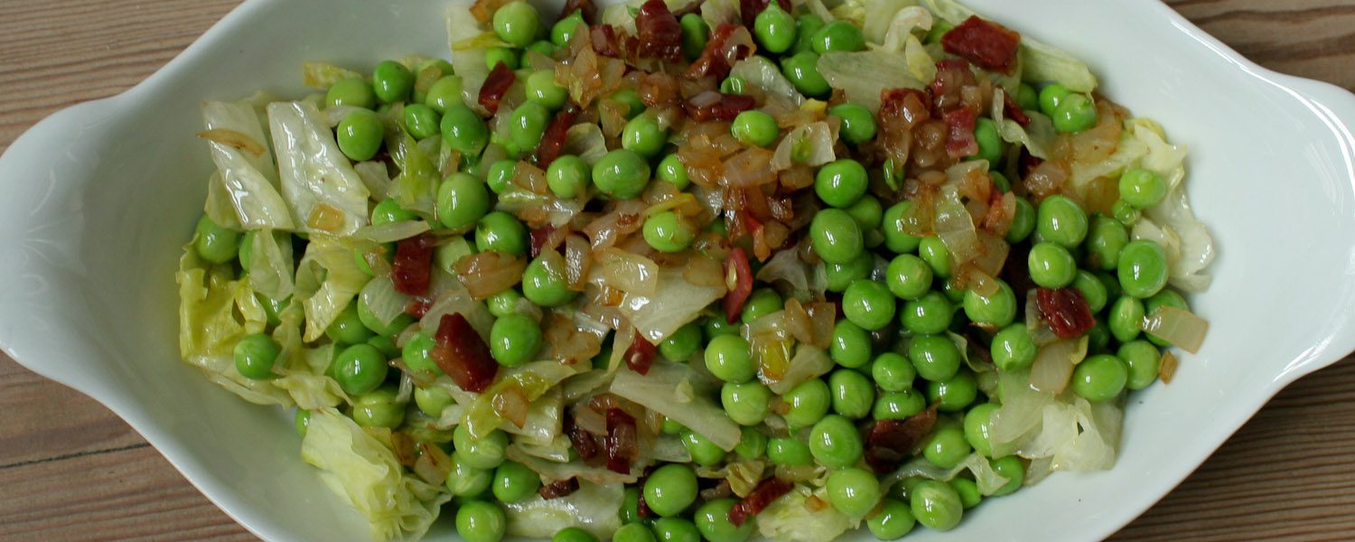 Warm green pea salad - Italian Notes