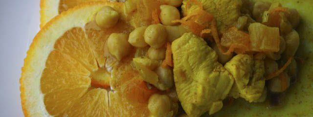 Chicken with chickpeas and oranges - Italian Notes