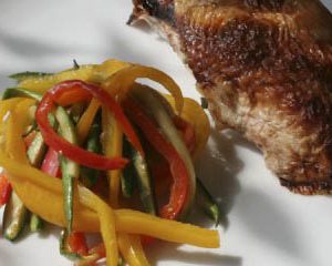 Roast chicken with Balsamic vinegar and sage