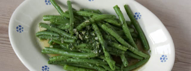Green beans with anchovies - Italian Notes