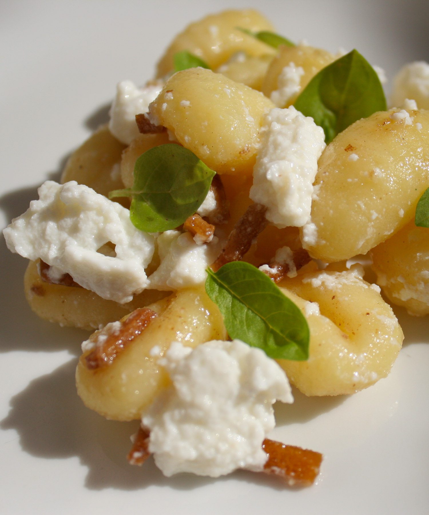 Gnocchi with butter, lemon and ricotta - Italian Notes