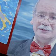 Weather forecast predicting rain in Italy