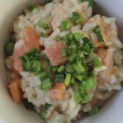 Risotto with smoked salmon