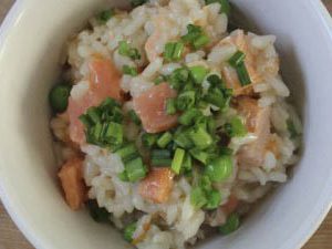 Risotto with smoked salmon