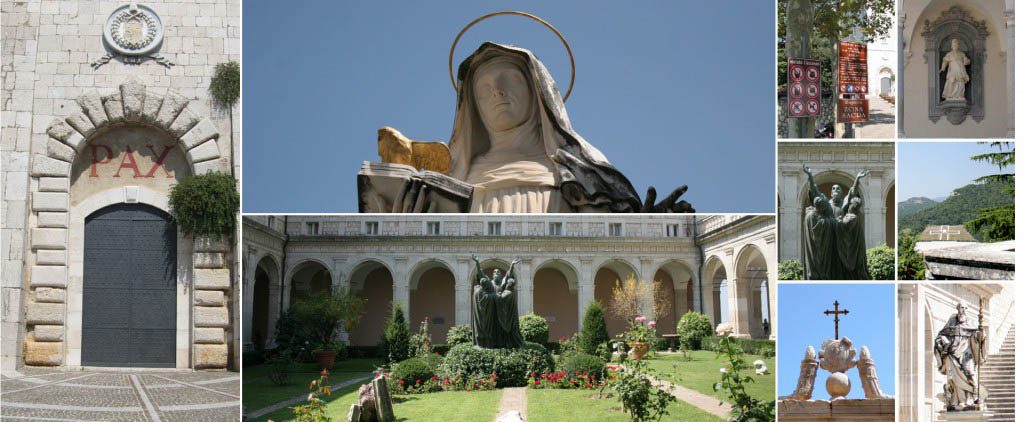 Various images from the Abbey of Monte Cassino