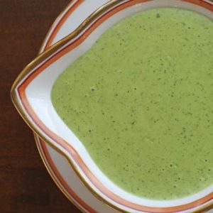 Green sauce for meat and vegetables