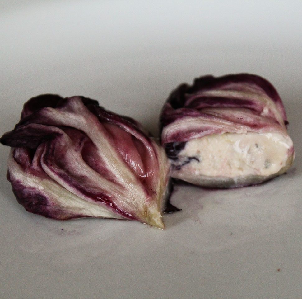 Radicchio walnut rolls