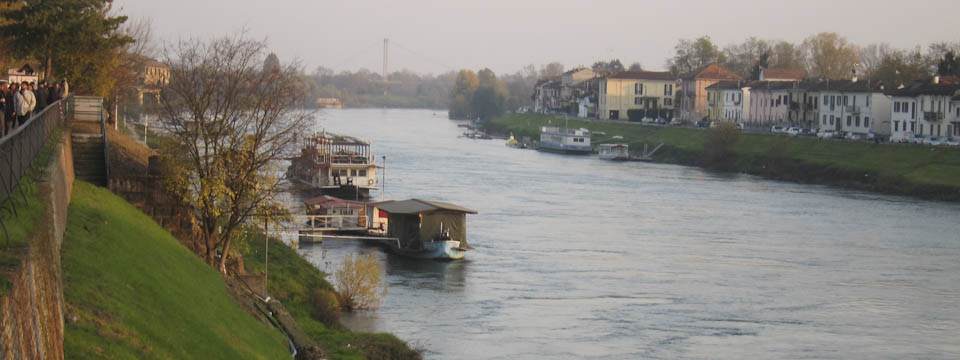 The Ticino river in Pavia