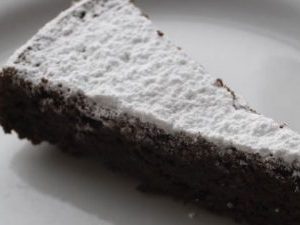 Chocolate marzipan cake