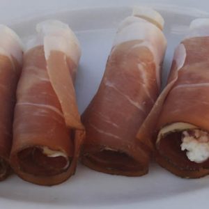 Photo of Speck rolled with cheese and walnuts