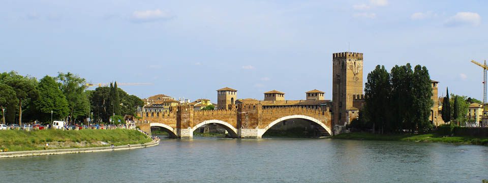 Medieval bridge in Verona