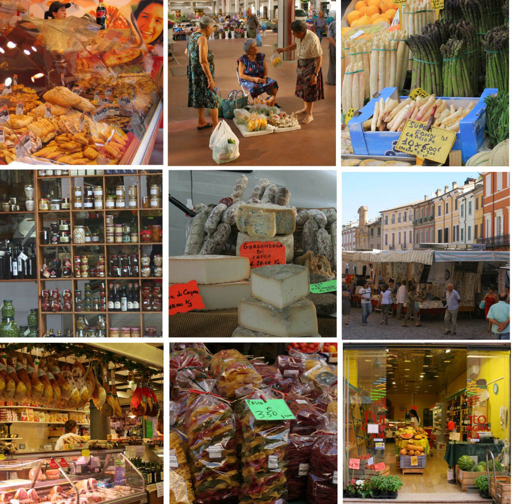 Food shopping in Emilia-Romagna