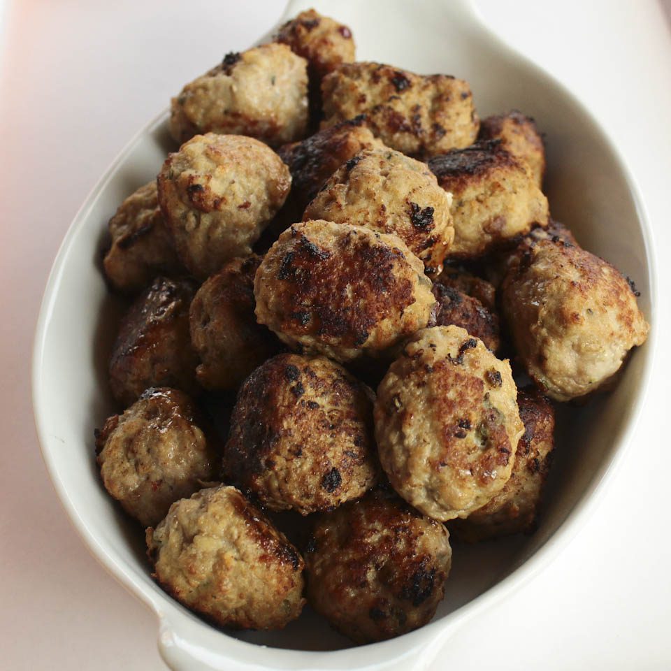 Meatballs with cranberries and capers