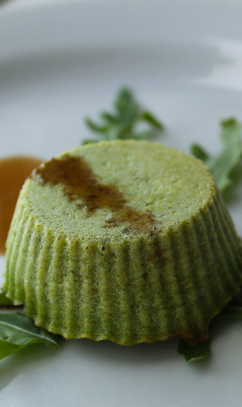 Green pea custard