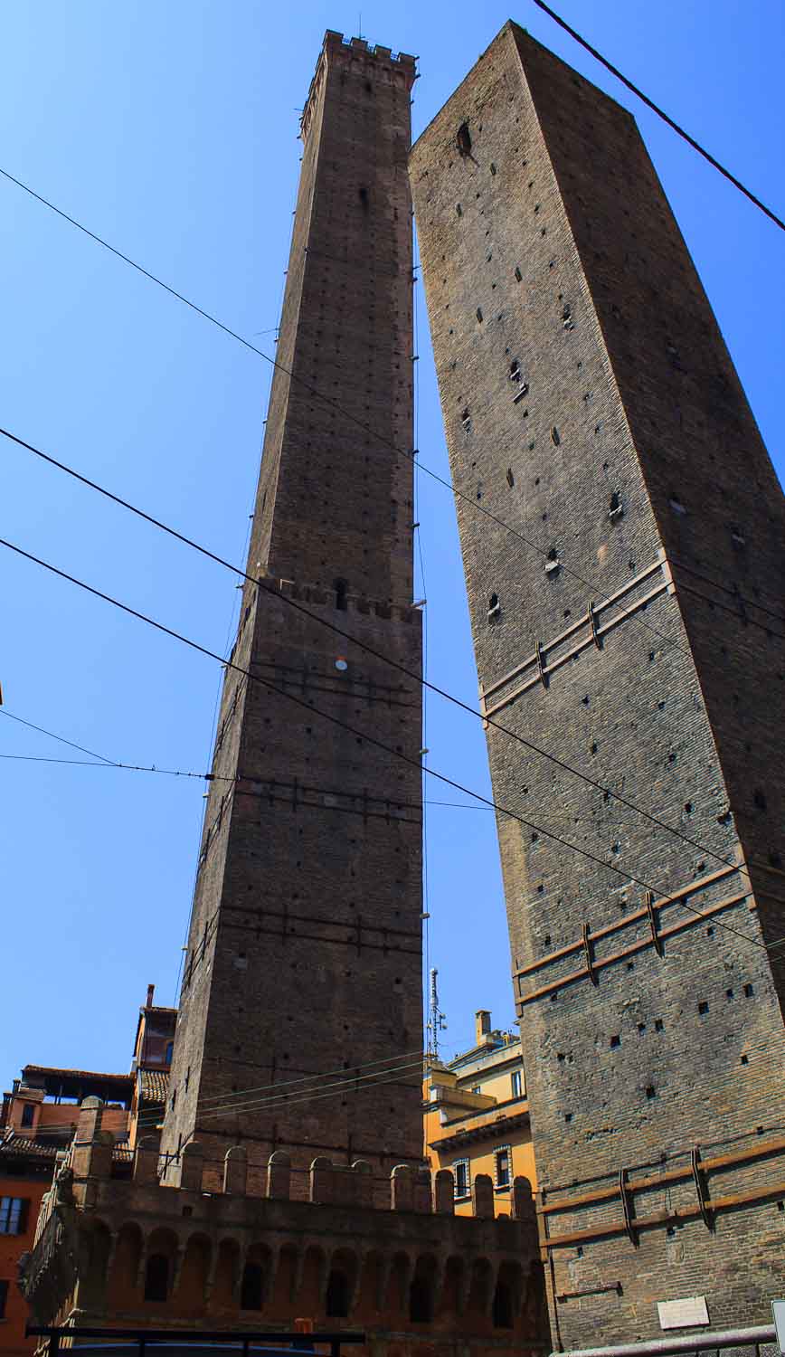 Two Leaning Towers of Bologna