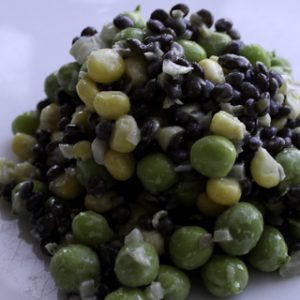 Salad with Lentils, Peas and Maize