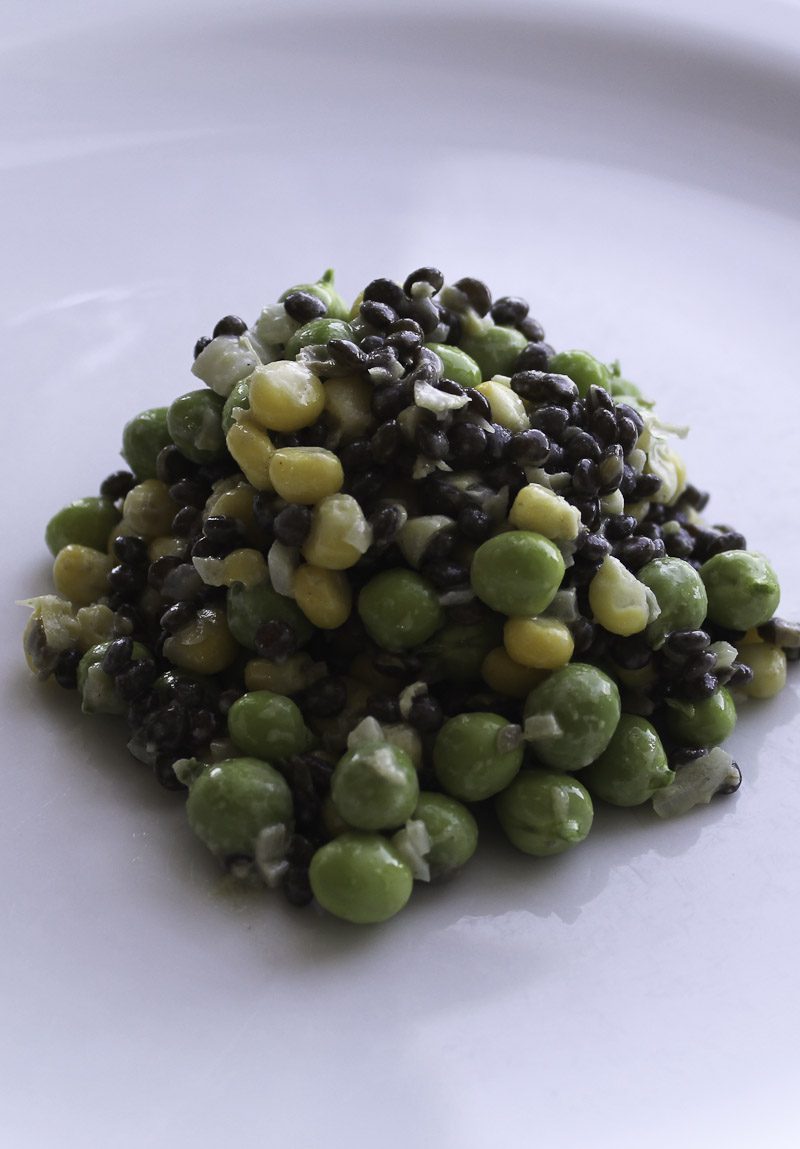 Salad with Lentils, Peas and Maize