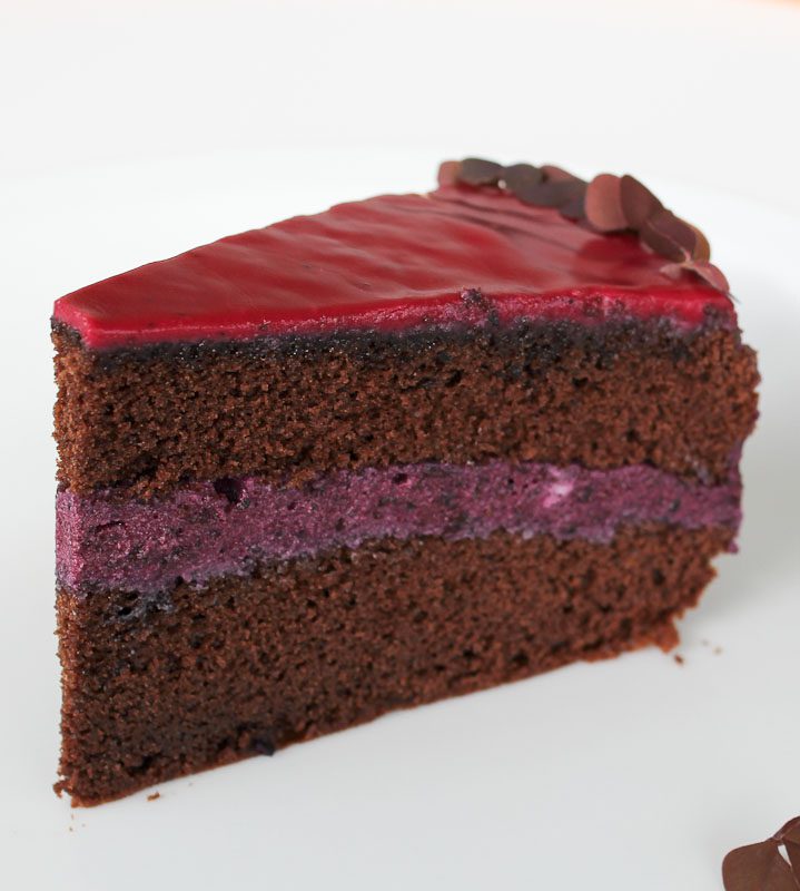 Chocolate blueberry cake