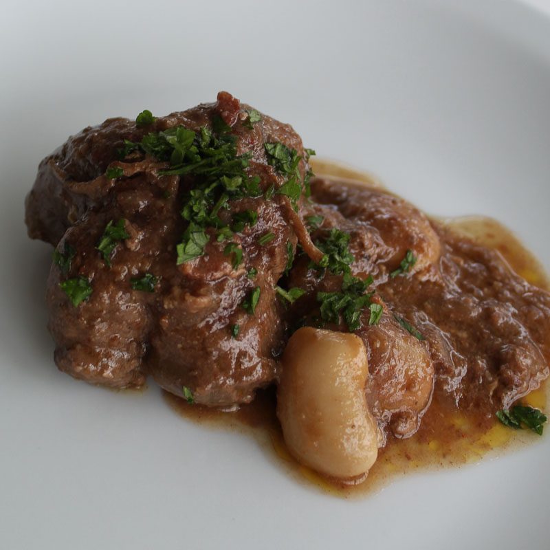 Veal Involtini with White Beans