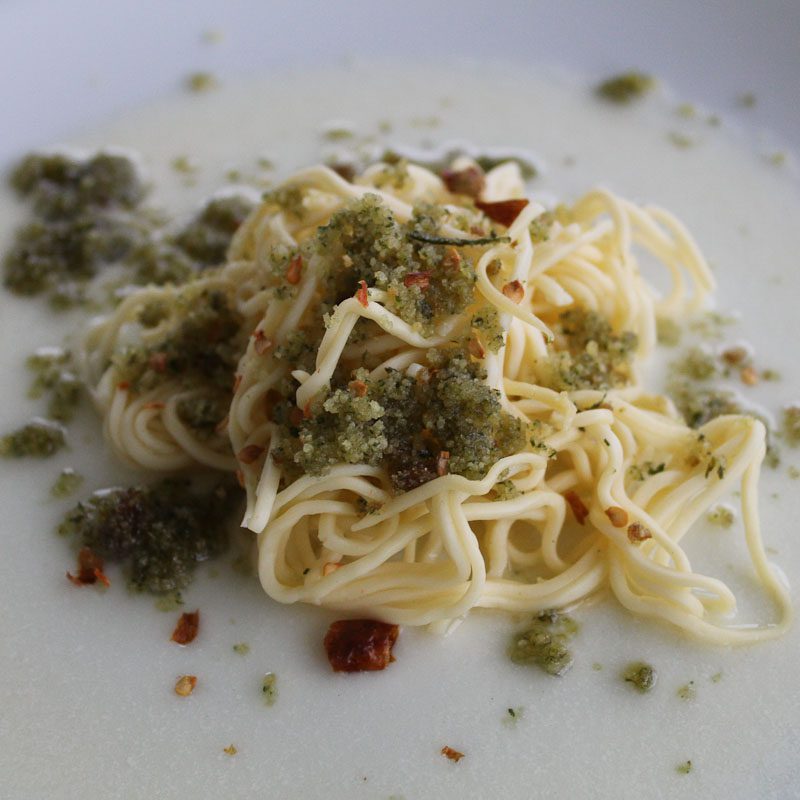 Spaghetti with Garlic, Olive Oil and Chili