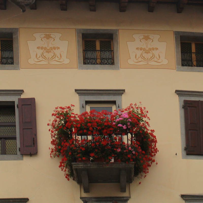 Photo of window boxes in San Daniele del Friuli