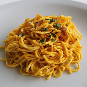 The most popular recipes 2016 - Pasta with pumpkin