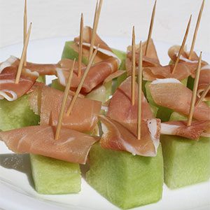 The most popular recipes 2016 - cured ham and melon