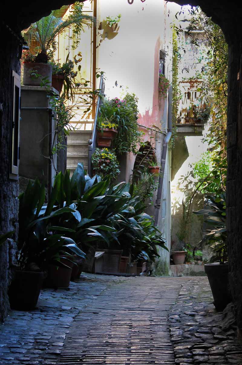 Archway seen during visit in Anagni