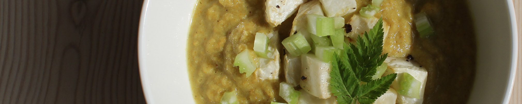 Apple and celeriac compote with curry