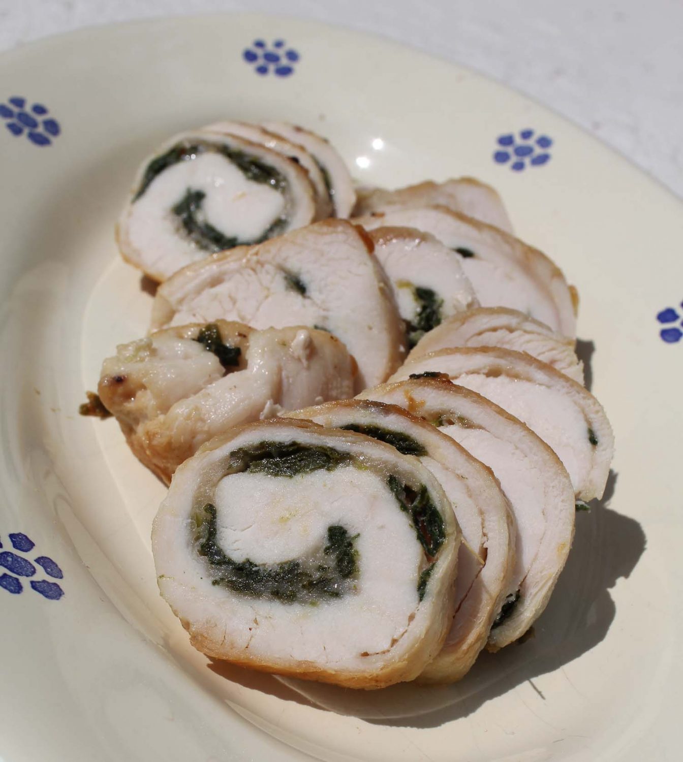 Chicken spinach rollups Secondi Italian Notes