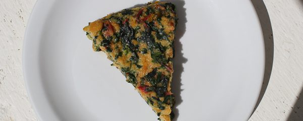 Erbazzone bread omelette