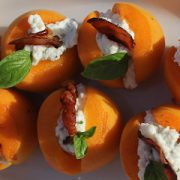 apricots with ricotta and speck - Italian Notes