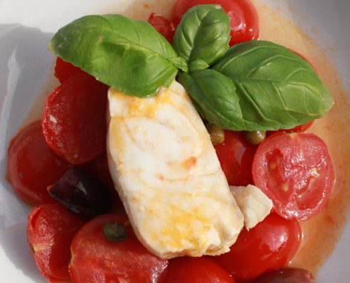 Monkfish with Tomatoes and Olives - Italian Notes