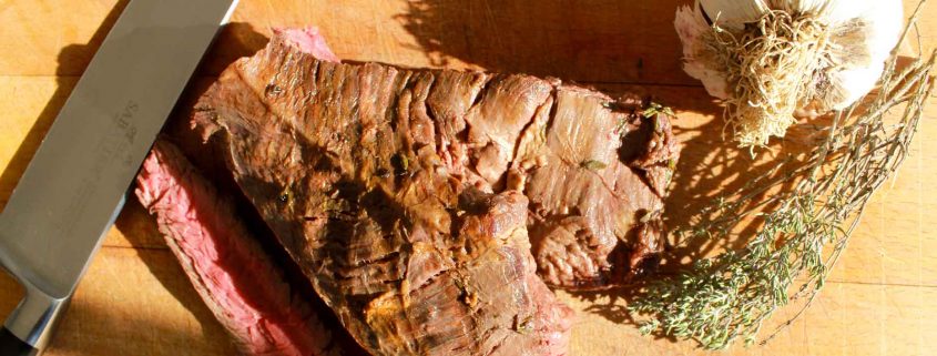 Marinated grilled flank steak - Italian Notes