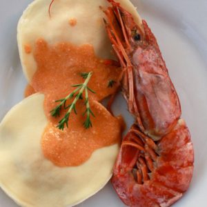 Crayfish ravioli - Italian Notes