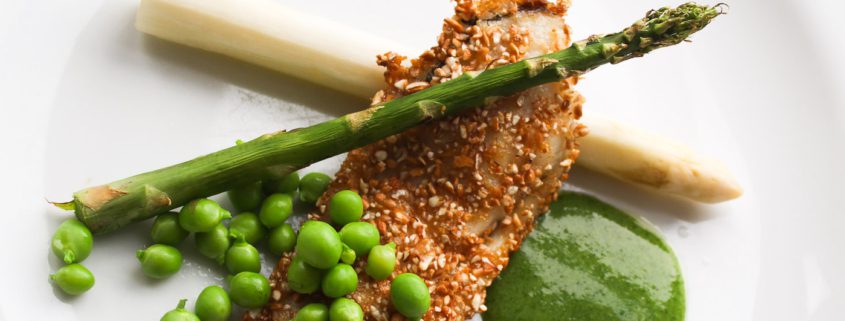 almond crusted plaice - Italian Notes