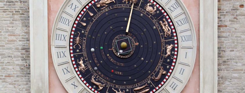 Astronomical clock in Macerata - Italian Notes