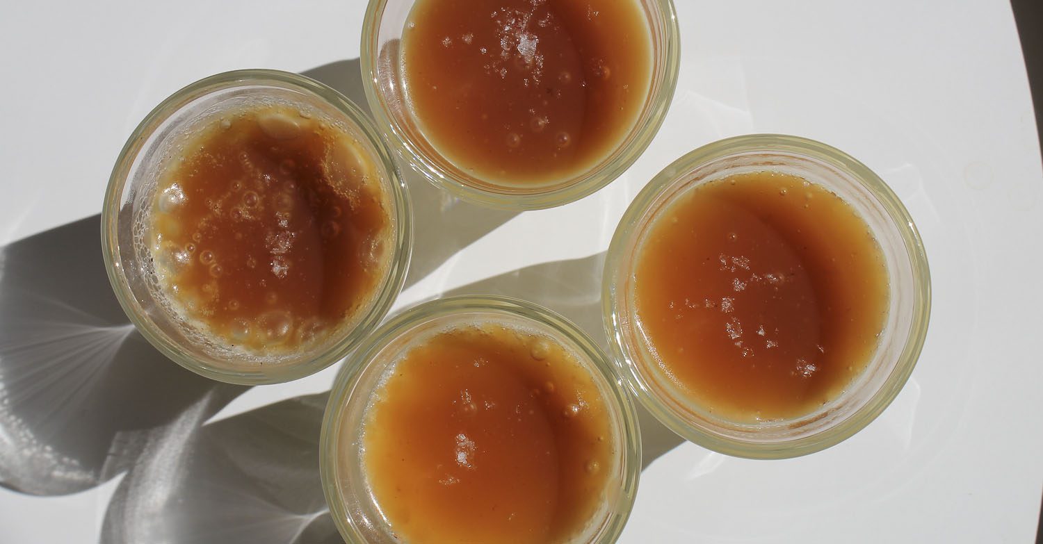 Salted caramel pudding - Italian Notes