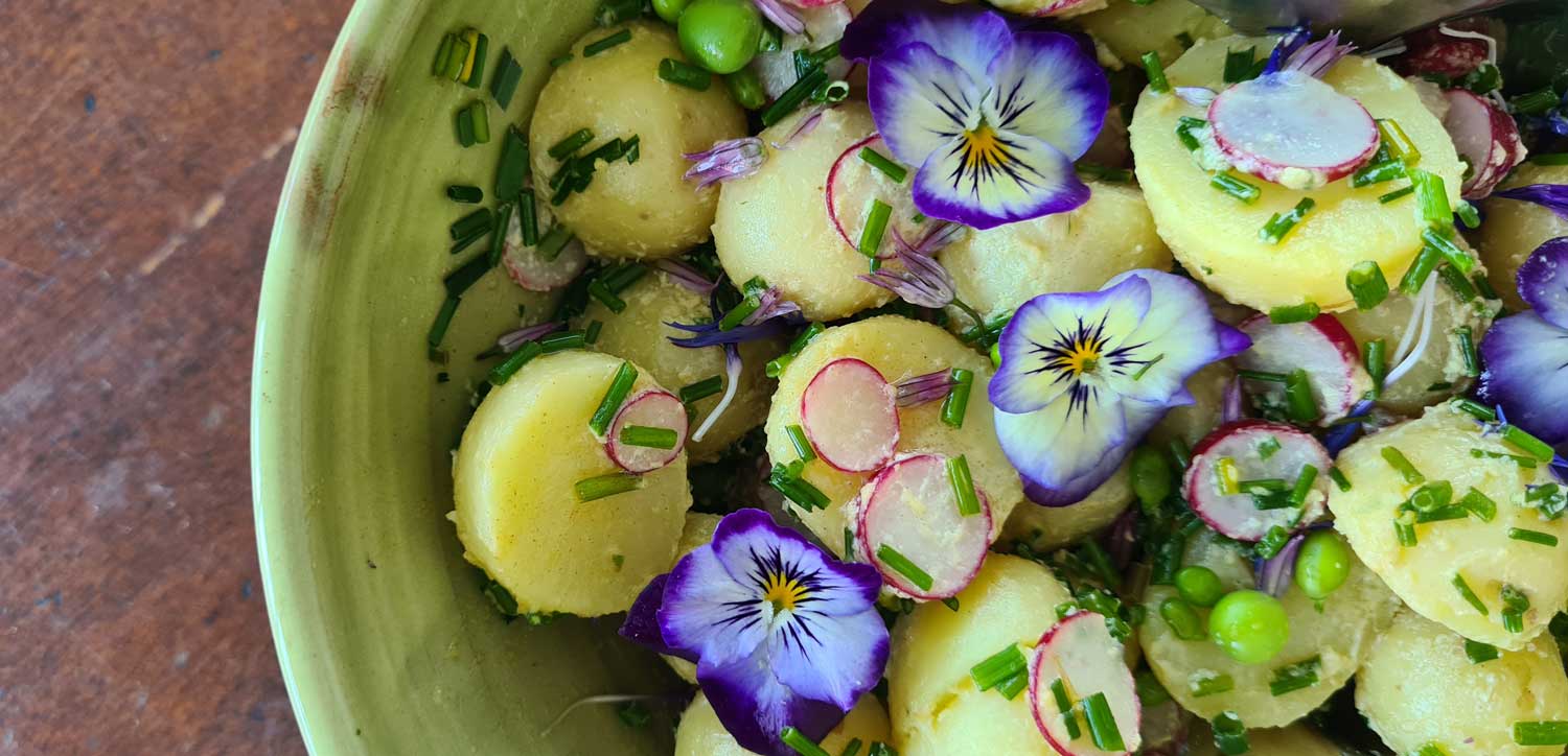 Fresh spring potato salad