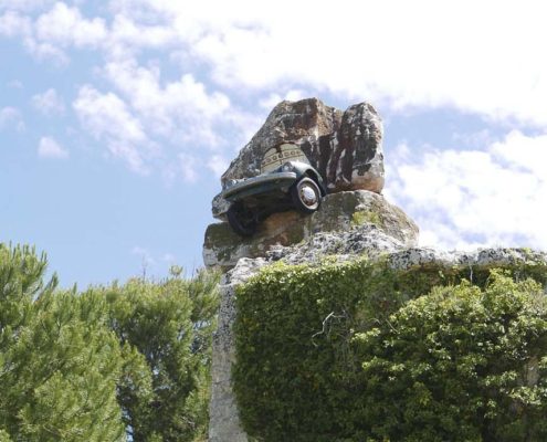 A crushed Beetle at La Palomba Sculpture Park