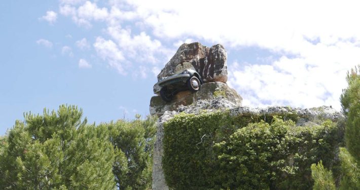 A crushed Beetle at La Palomba Sculpture Park