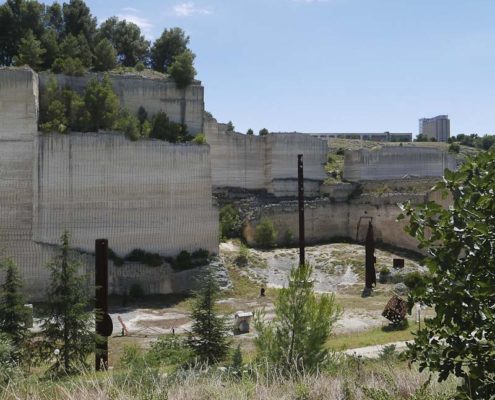 View of the quarry - La Palomba Sculpture Park