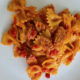 U' Funnateglia sauce of sausages, bell pepper and tomatoes served with pasta